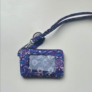 Vera Bradley Purple Floral Wristlet Wallet